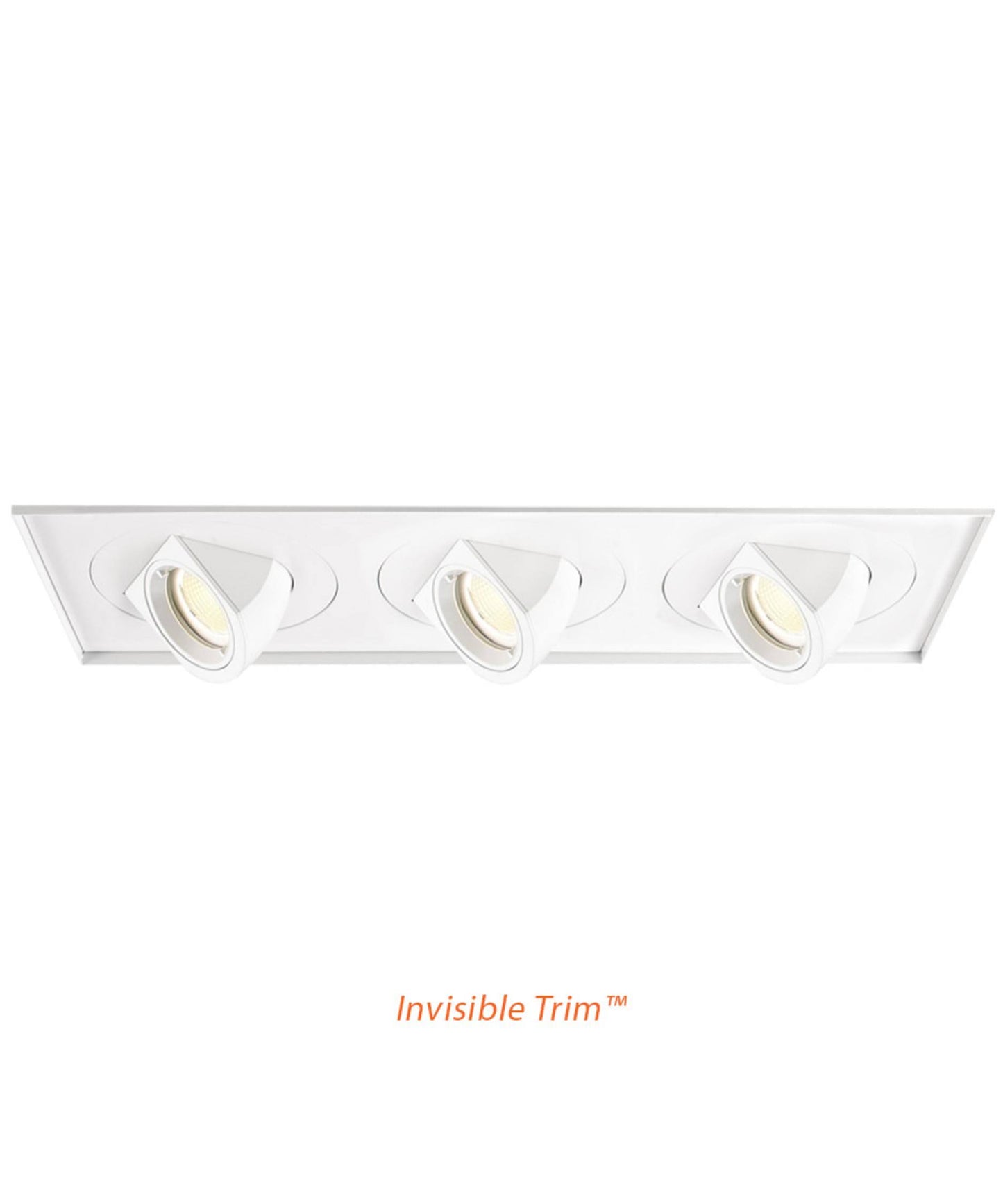 WAC Lighting MT-5LD325TL-S35-WT Invisible Trim for 3 Light Tesla LED Multiple Spot, 3500K QIP6_M5DJK01