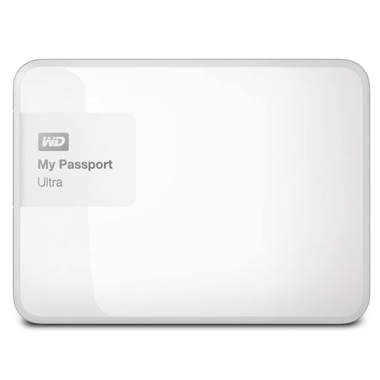 WD 3tb White My Passport Ultra Portable External Hard Drive - USB 3.0 - WDBBKD0030BWT-NESN RFP8_F3FQW09