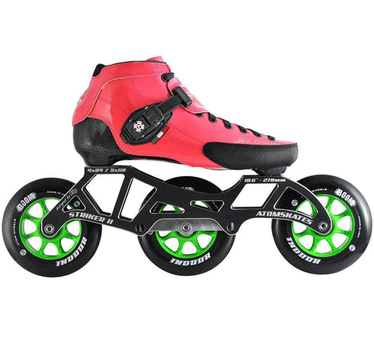 Atom Luigino Strut 3 Wheel Indoor Inline Skate Package (Boom Indoor 100mm Firm) JHQ3_H0XMO22