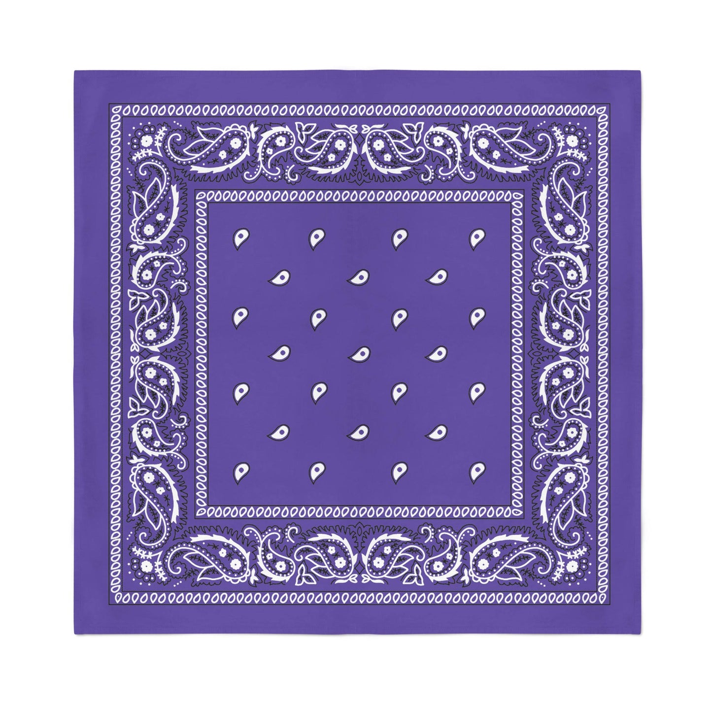 Bandanas Wholesale Purple Bandana Headband Square (Regular: 22x22x22x22) / Polyester Paisley / 600 Pack YKE5_A6OGW64