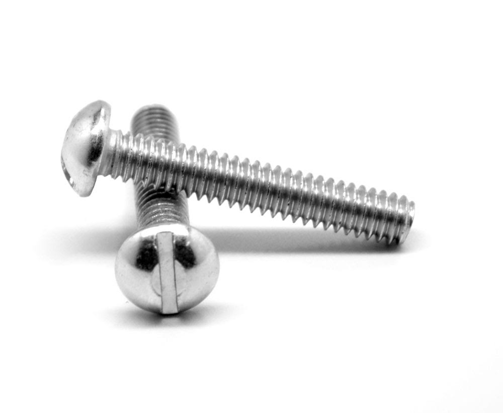 #4-40 x 1/8 Coarse Thread Machine Screw Slotted Round Head Stainless Steel 18-8 ABI5_V7LYM65