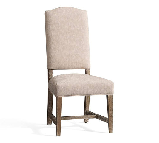 Ashton Upholstered Non-Tufted Dining Side Chair, Ash Brown Frame, Washed Canvas Stone - Furniture - Dining Chairs  Benches  RDO8_A2CWN04