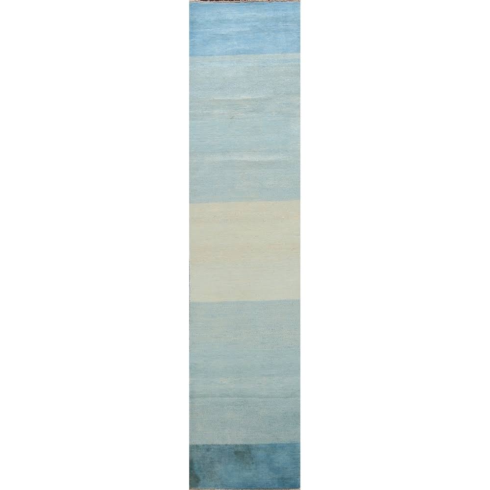 Abstract Modern Gabbeh Kashkoli Oriental Runner Rug 2x10 ITB2_N3NYE63