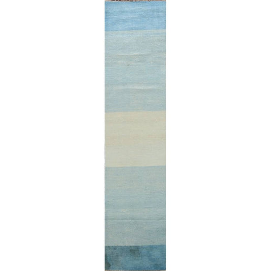 Abstract Modern Gabbeh Kashkoli Oriental Runner Rug 2x10 ITB2_N3NYE63