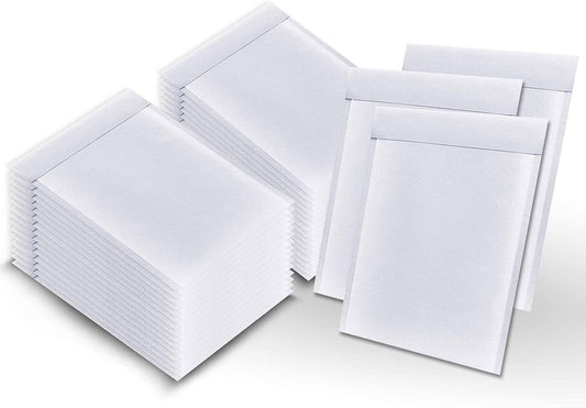 500 Pack White Kraft Self Seal Bubble Mailers Padded Envelopes 8.5x22 x 13x22 NMU2_M3INA37