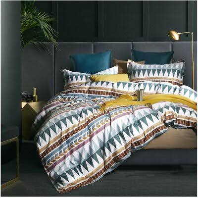 Shruthi Multicolor Cotton Duvet Cover Set Wrought Studio Size: Twin Duvet Cover + 1 Pillowcase TJV9_Q9IFI01