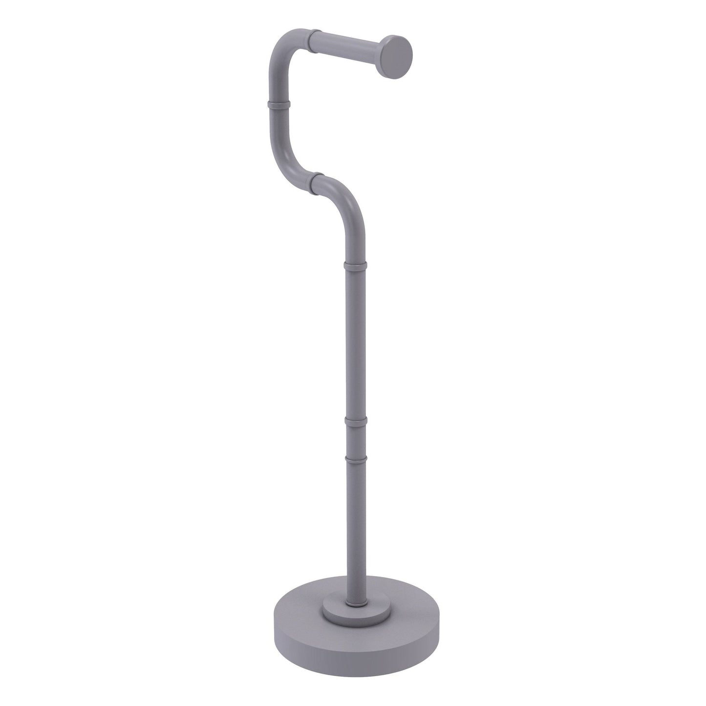 Allied Brass RM-25U-GYM Remi Collection Free Standing Euro Style Toilet Tissue Stand Matte Gray BBT0_Y5HFW11