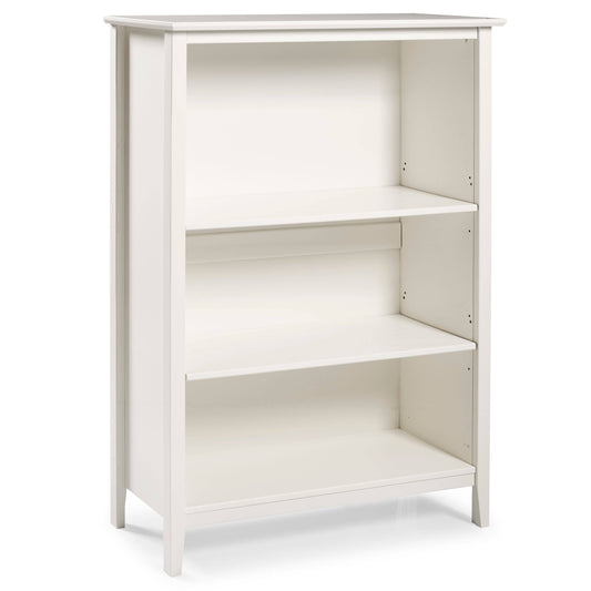 Taylor  Olive Snowberry Tall 3-Shelf Pine Wood Bookcase - White MSY4_C7QEQ30