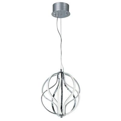 Sobel 10 - Light Unique / Statement Geometric LED Chandelier with Crystal Accents Ivy Bronx XDU1_M9QYL14