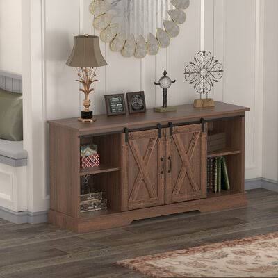 Aeriana TV Stand Gracie Oaks Color: Brown IKB2_J7EET66