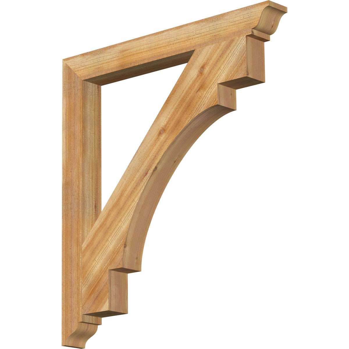 4x22W x 38x22D x 42x22H Merced Traditional Rough Sawn BRACKET, Western Red Cedar OZM4_D6PJE06