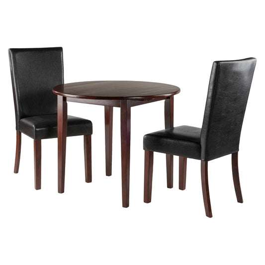 Winsome Clayton 3-Pc Set Drop Leaf Table with 2 Chairs BJT3_F9CXW88