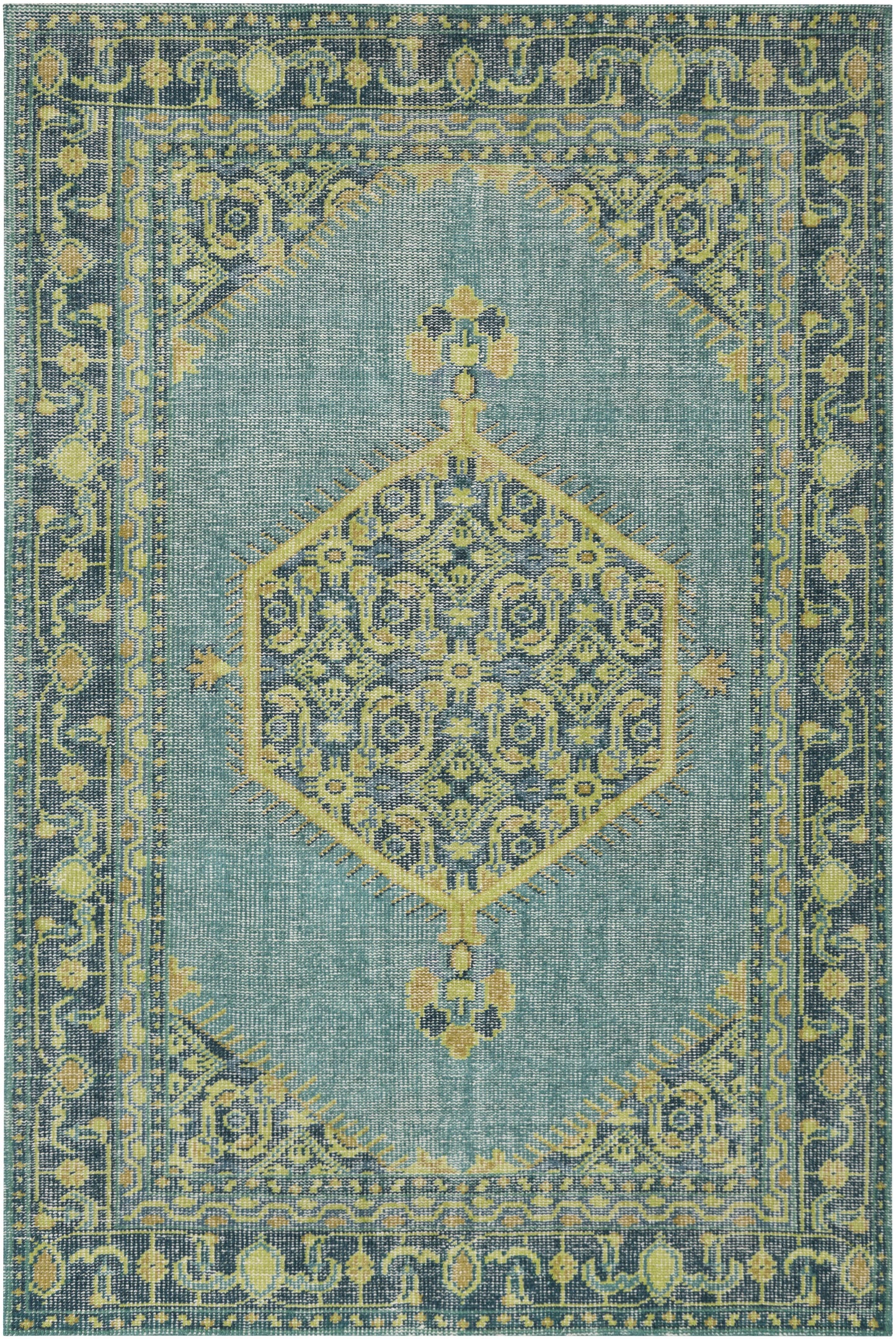 Traditional BHS-0066502-P Knotted Wool Emerald Oriental Rug SIR2_J5MDX31