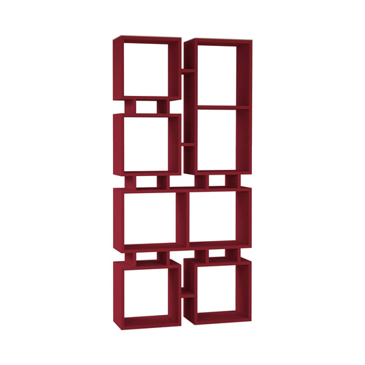 Bancroft Modern Bookcase (Red/Burgundy) FVN1_Q5NSU43