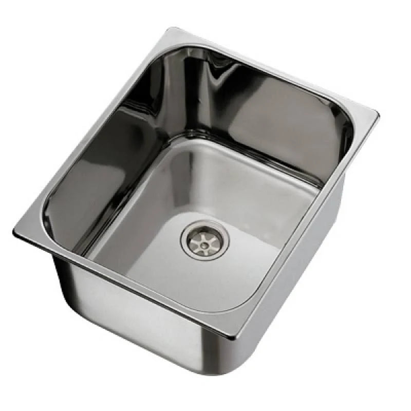 Ambassador Marine Rectangle Stainless Steel Brushed Finish Sink 19 7/8-Inch Long x 15 3/4-Inch Wide x 7 1/2-Inch Deep KFL6_M8JBP28