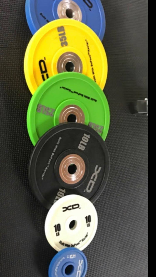 TRX Kevlar Urethane Bumper Plates (Size: 25lb) MSX8_Z5DMR58