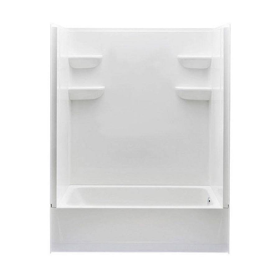 A2 6030CTS2L-AW Composite 60x22 x 31x22 x 77x22 Shower Module Finish: White CYC9_G3ONC80