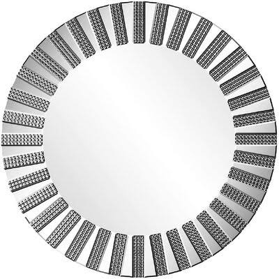 _Decorative Accent Wall Mirror - Modern Circle Mirror 31.5?X31.5? for Fireplace Hallway Bedroom Living Room Everly Quinn FTH5_S9FJQ85