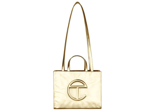 Telfar Shopping Bag Medium Gold OHJ9_J2SCL71