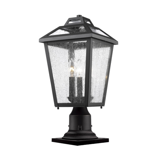 Avery Home Lighting Bayland Black 3-Light Outdoor Pier Mount Light (Black Outdoor Pier Mount) QRI0_I2HUB20