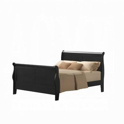 Abor Sleigh Bed Mutsumi Home Studio Color: Black, Size: Full FXV6_X3HWR26