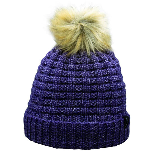 Screamer Womens Patricia with Detachable Pom Beanie - Eggplant - North 40 Outfitters OST8_N3XAF20