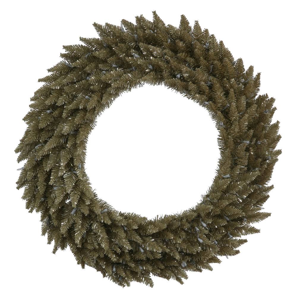 Vickerman K156460 60x22 Antique Champagne Fir Wreath 760t RYC3_G1RNE50