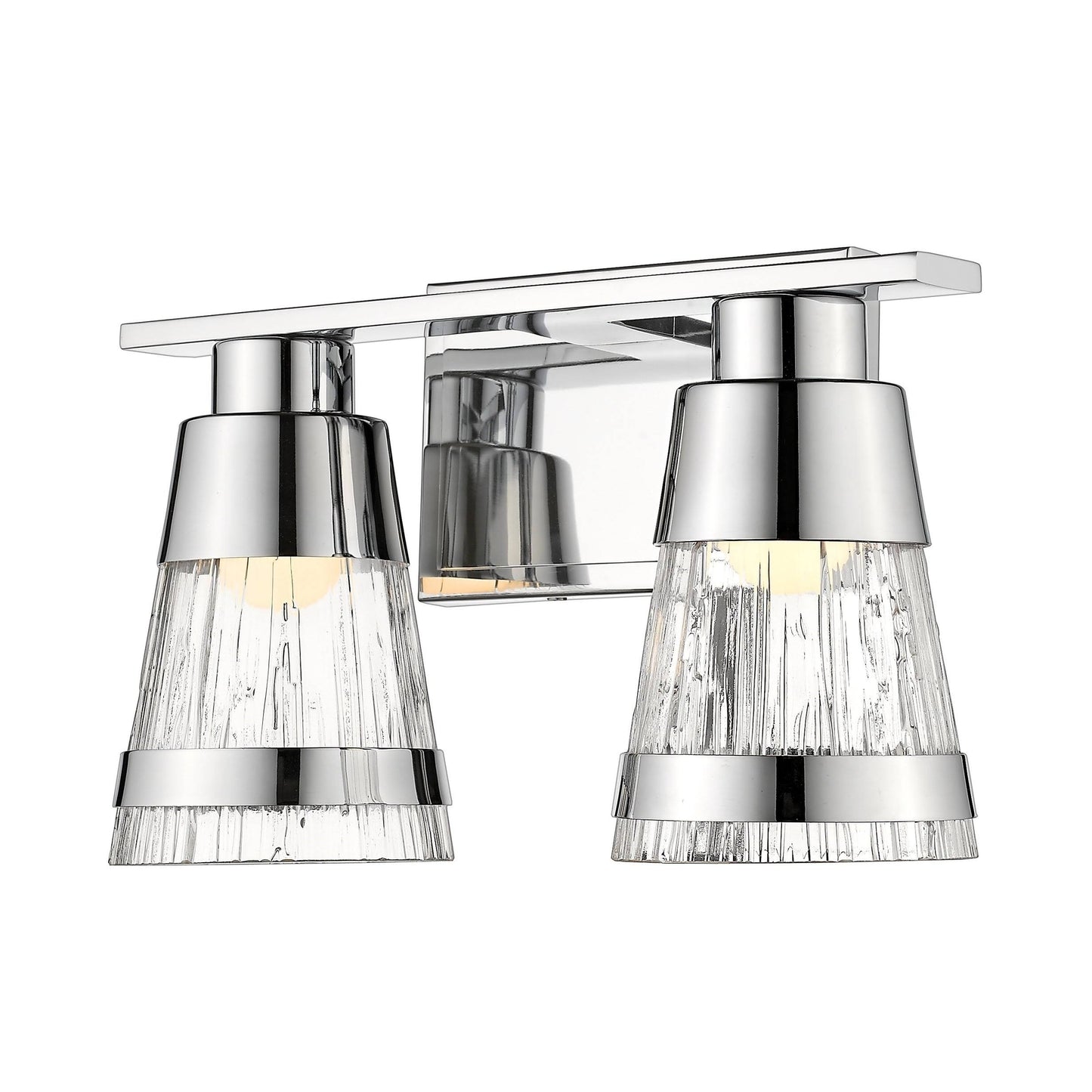 Avery Home Lighting Ethos 2-Light Vanity - Chrome/Clear LCP2_A8HHT41