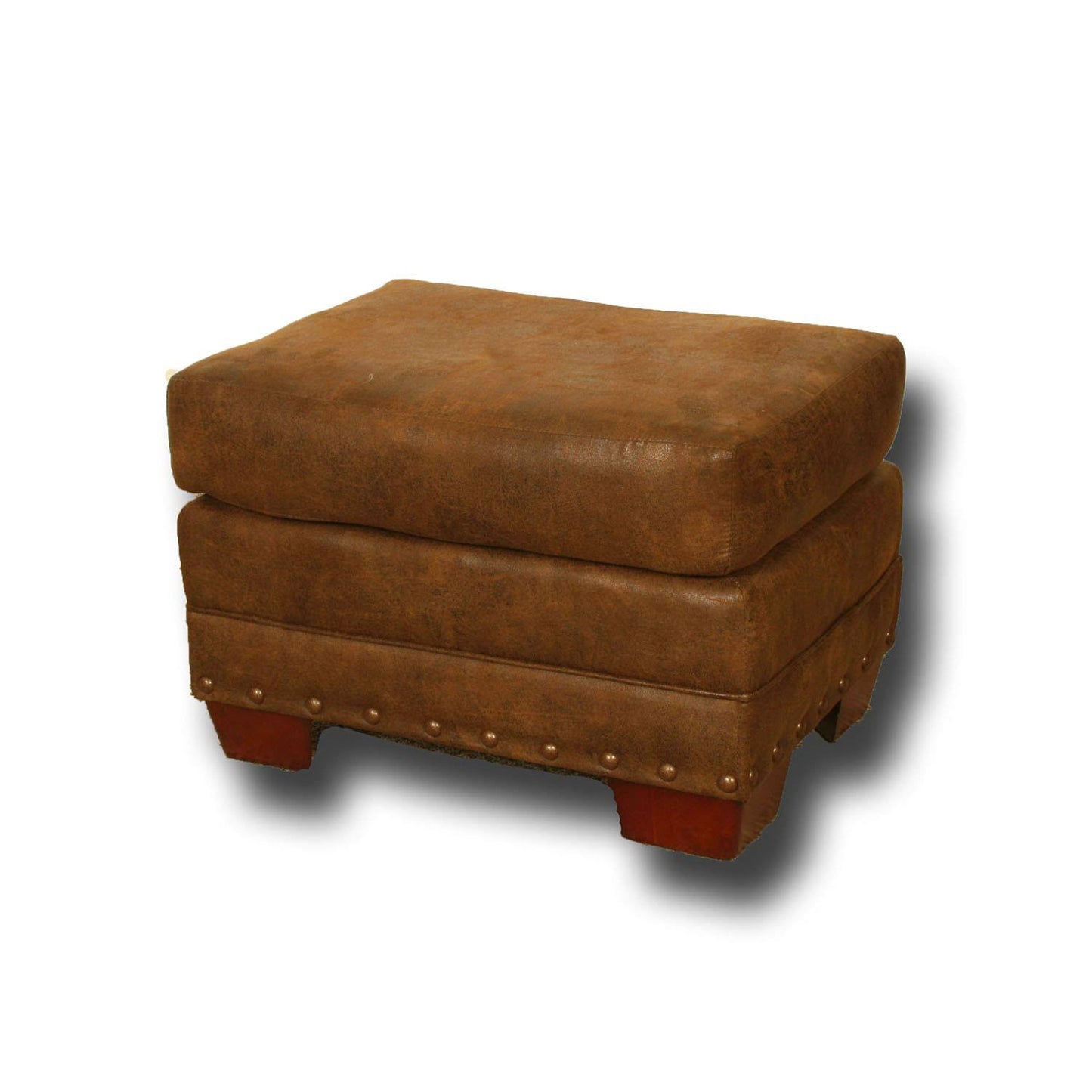 American Furniture Classics Model 8500-20 Buckskin Ottoman, Brown GCV2_C4UKD94