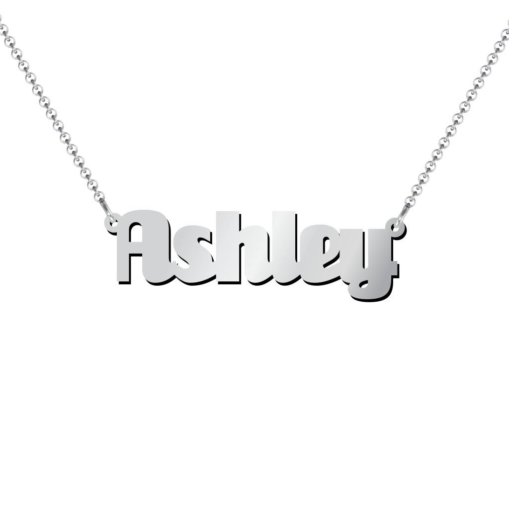 14K White Gold Name Necklace NHB1_Z4ALL67