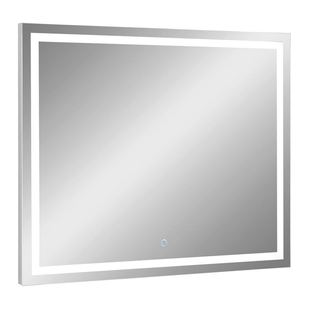 Allen + Roth Hutchinson 36-in Lighted LED Aluminum Rectangular Bathroom Mirror | 1457MR-36-800 YCA4_C4WNZ03