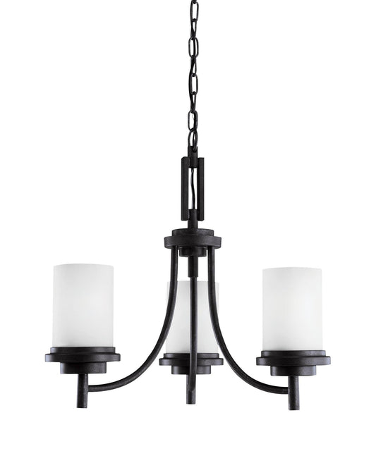 Sea Gull Lighting 31660EN3-839 Winnetka Three Light Chandelier - Blacksmith PXO2_N9ZYB71