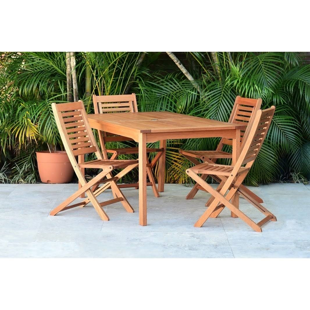 Amazonia Bombay 5 Piece Patio Set - Brown - 5-Piece Sets VJP6_V8ULR82