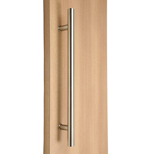 STRONGAR Ladder Style 24 in. x 1-1/4 in. Back-to-Back Brushed Satin Stainless Steel Door Pull Handle RXK2_R2KMW36