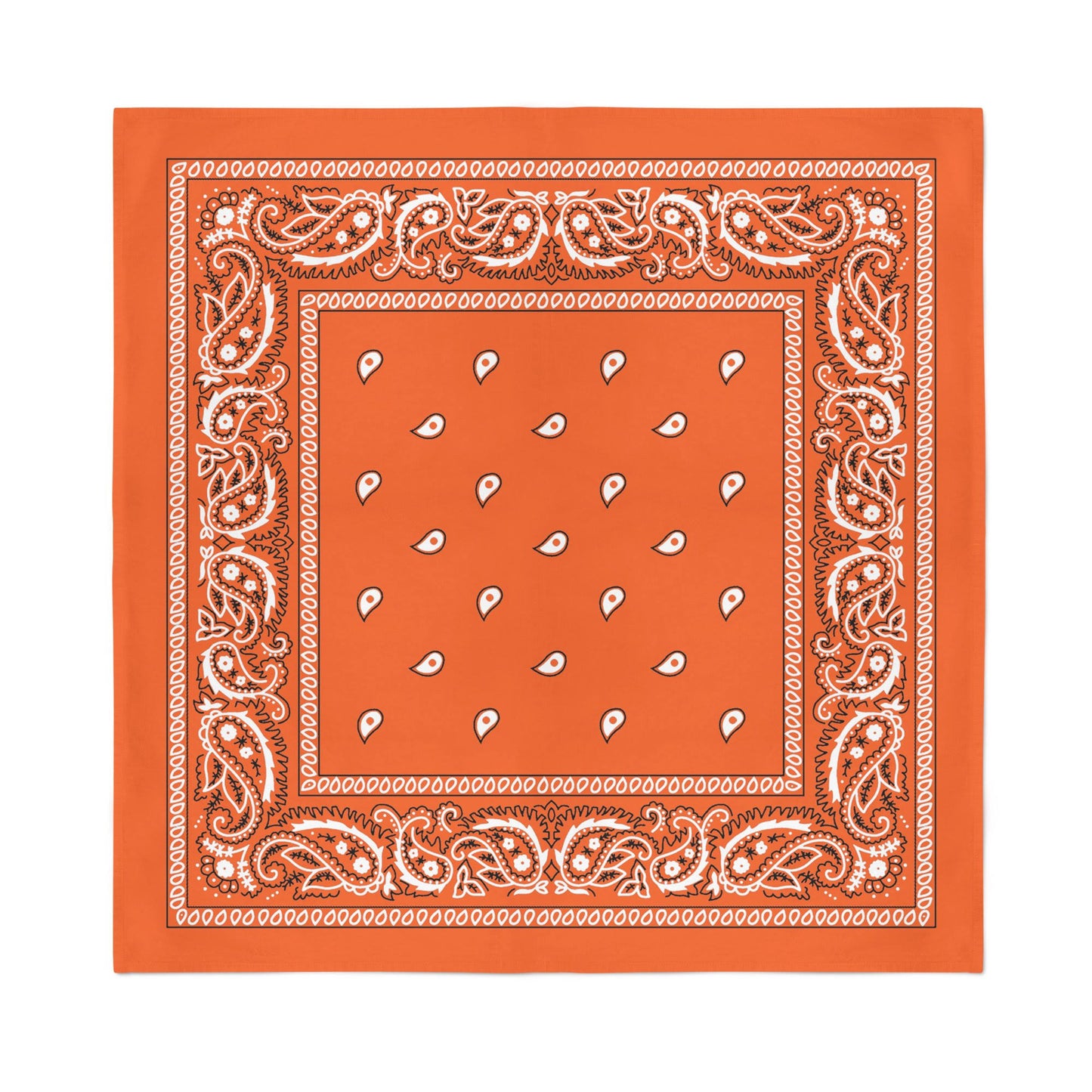 Bandanas Wholesale Orange Bandana Headband Square (extra Large: 27x22x27x22) / Polyester Paisley / 600 Pack TGW0_L0KZQ82