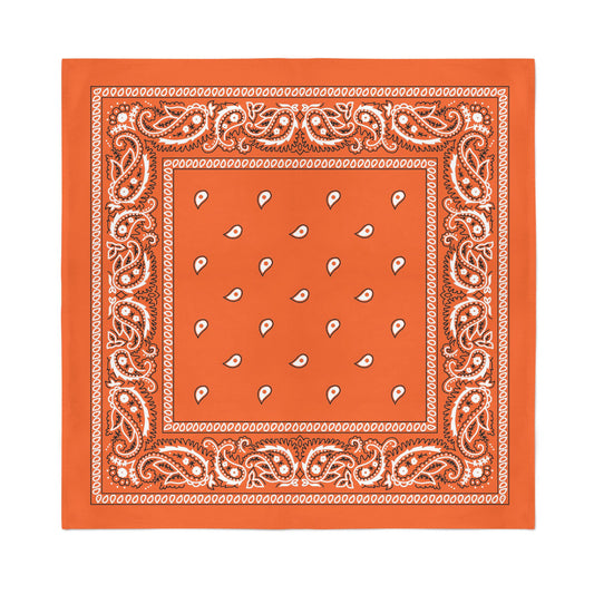 Bandanas Wholesale Orange Bandana Headband Square (extra Large: 27x22x27x22) / Polyester Paisley / 600 Pack TGW0_L0KZQ82