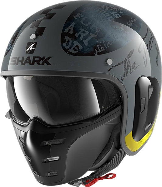 Shark S Drak 2 Tripp in Aay Anthracite Yellow XL XNC7_Z7JFF88