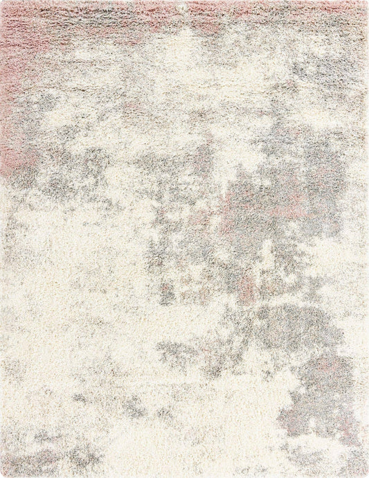 Soft Touch Shag 8x10 Pink Abstract Area Rug NUM8_D1CVT75