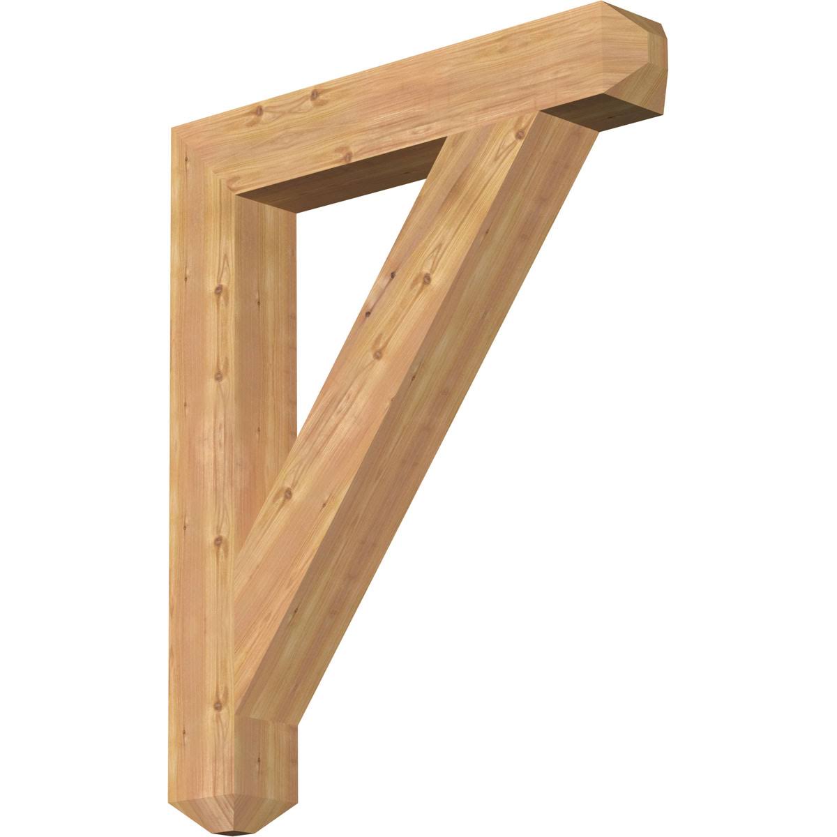 5 1/2x22W x 36x22D x 44x22H Traditional Craftsman Smooth BRACKET, Western Red Cedar MRC7_J8AGO38