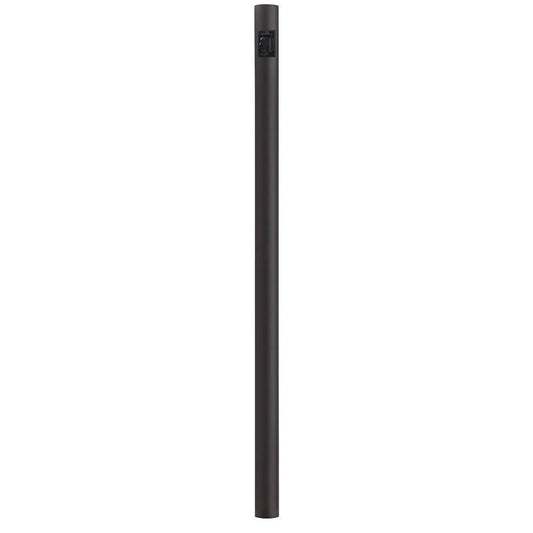 Solus 10 ft. Bronze Outdoor Direct Burial Lamp Post with Convenience Outlet Fits 3 in. Post Top Fixtures JGM1_T7SGB00