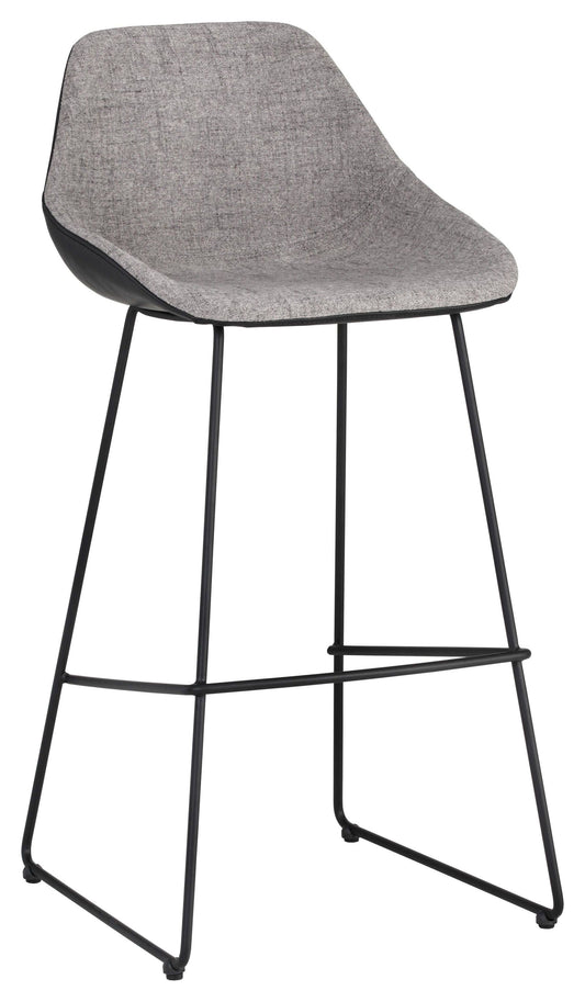 Sunpan Junction Mccoy Barstool - November Grey / Nightfall Black ELA4_U1ELB18