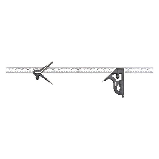 Starrett 11MHC-600 600mm Combination Square with Square and Center Head EOG3_O2KDC76