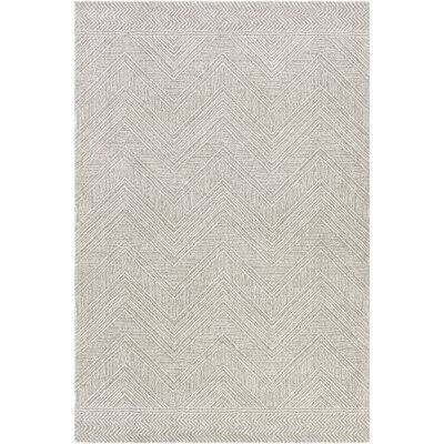 Sylvan Chevron Taupe/Ivory Area Rug Foundry Select Rug Size: Rectangle 9& x 12& DEM9_A1PMO62