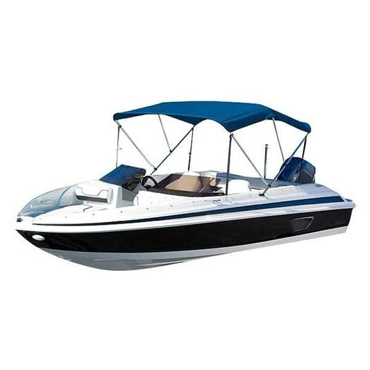 Summerset by Eevelle Premium Bimini 3 Bow Boat Top with Hardware, 46 inch High, Navy, Blue AGA6_E7EUW51