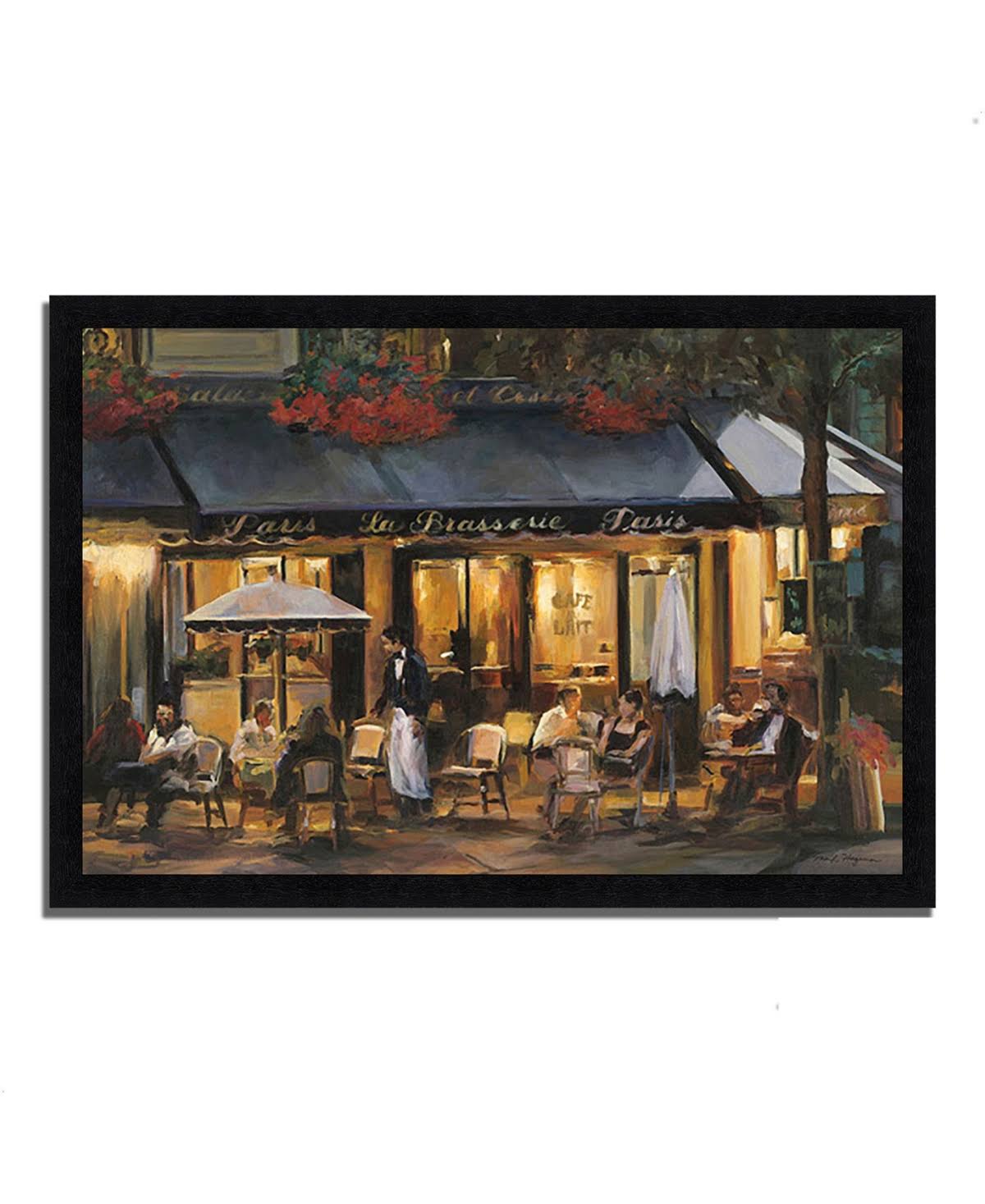 41x22 x 60x22 La Brasserie by Marilyn Hageman Framed Painting Print QNL2_N3PEP71