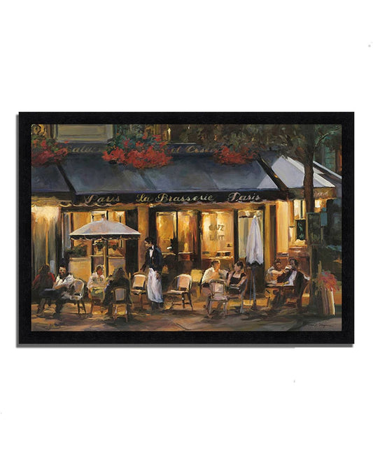 41x22 x 60x22 La Brasserie by Marilyn Hageman Framed Painting Print QNL2_N3PEP71