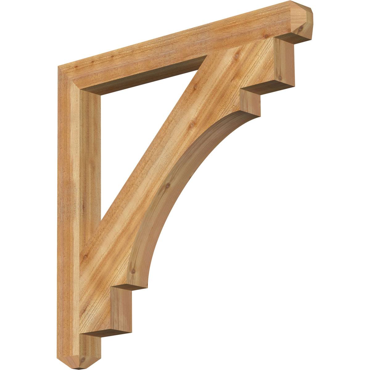 4x22W x 40x22D x 40x22H Merced Craftsman Rough Sawn BRACKET, Western Red Cedar EZF6_I8JOA98