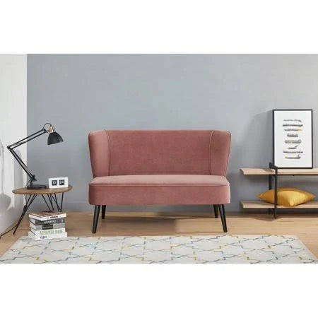 AD Home Manhattan Loveseat Settee, Size: Small Space, Pink BIM4_C8INZ50