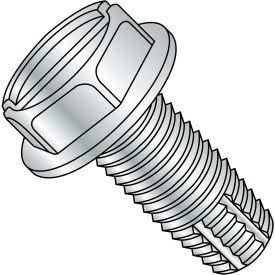 10-24X1/2 Slotted Indented Hex Washer Thread Cutting Screw Type F Fully Threaded Zinc And0 DDB4_J3ZAG01