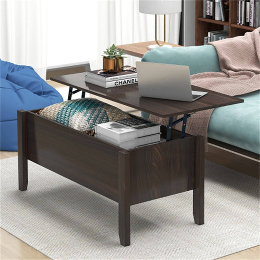 AOOLIVE Modern Lift-Top Coffee Table with Storage, Sofa Table for Living Room - 54 x 84 - Natural BLZ9_P2KYJ92